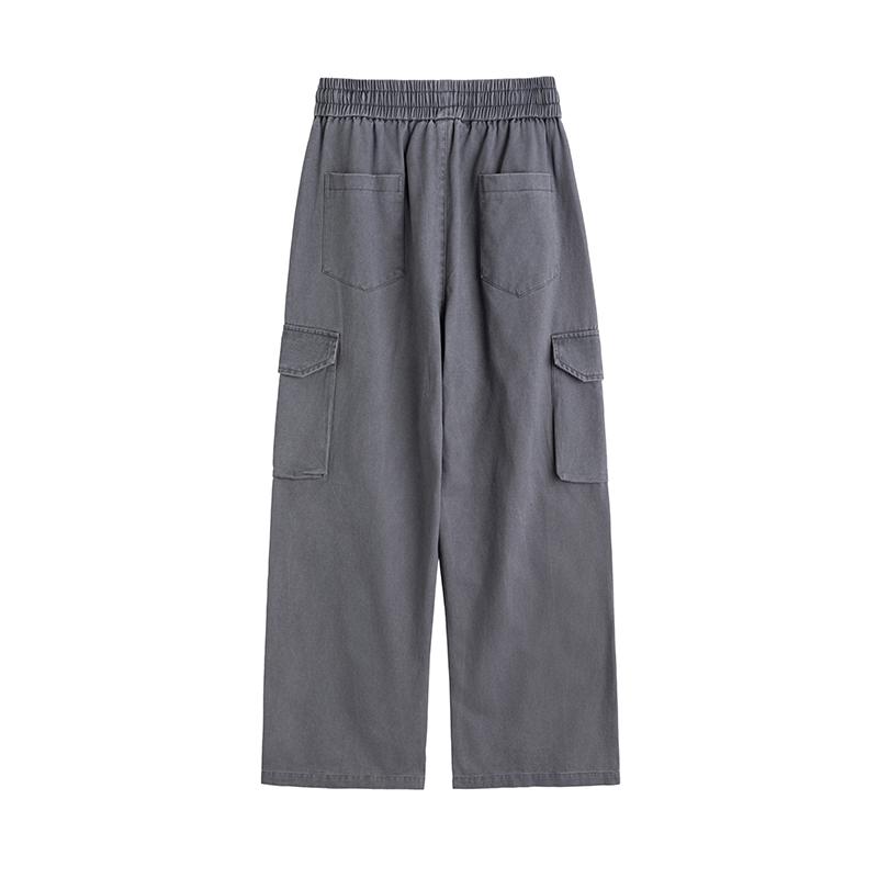 2025 Spring Autumn Men Classic Cotton Cargo Pants Men Loose Fit Oversized Pants Male Joggers Streetwear Straight Trousers