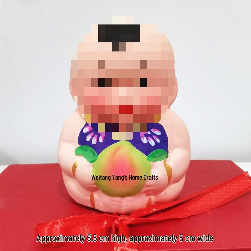 Huishan Afu Clay Figurine: Handmade Folk Style Child Doll Gift