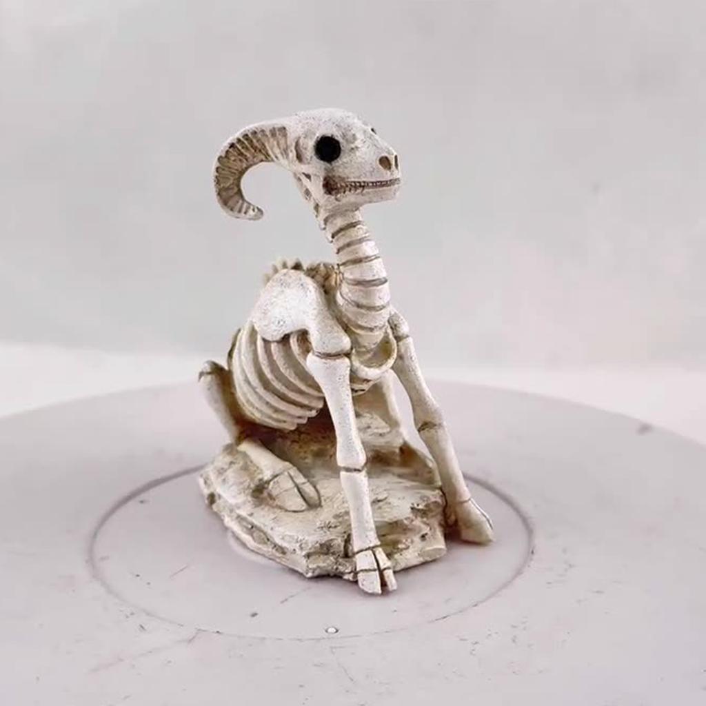 Skeleton Head Set Decoration Creative Resin Head Micro Garden Pottery Decoration