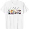 Peanuts - Schroeder Pigpen Franklin Lucy Charlie Sally Music T-Shirt