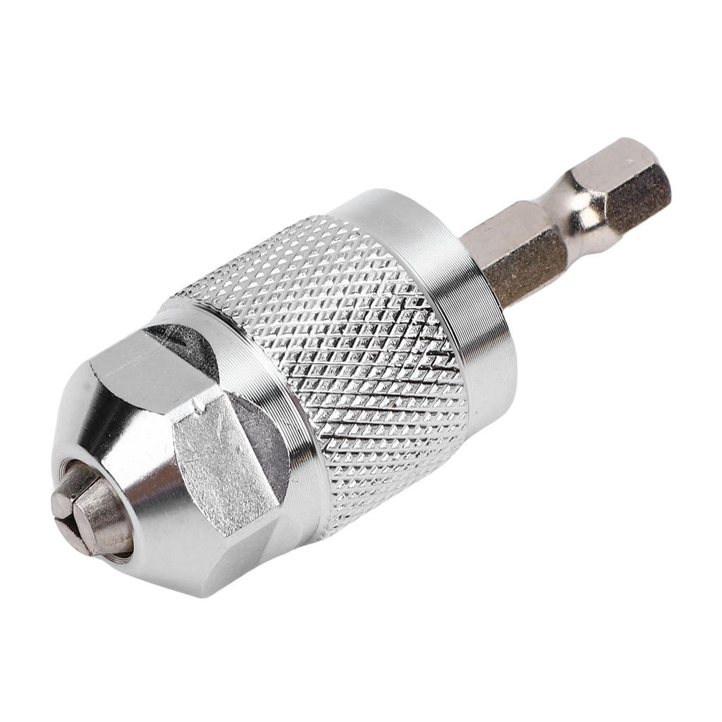 Keyless Drill Chuck Bit 1Celsius4in Hex Shank Conversion Tool 1.5-6.5mm Quick Screw Driver Drill Adapter Detachable Lightweight for 3 Jaw Electric  