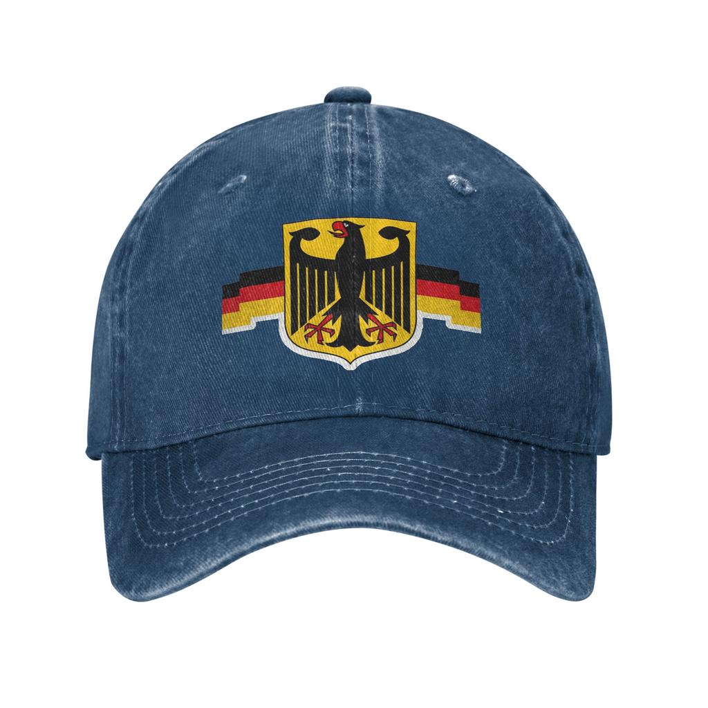 GerUnisex Coat of Arms Empire Flag Denim Cap Casual Baseball Caps Adjustable Hat Summer Unisex Baseball Hats