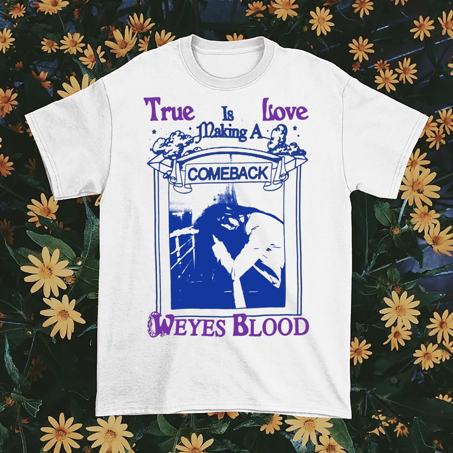 Rare! Weyes Blood True Love Heavy Cotton White Unisex S-5XL Tee Shirt BT185 S