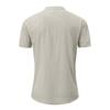 Designer Spring Summer Men's Casual Cotton Linen Solid Color Short Sleeve Shirts Loose Stand Collar Shirts