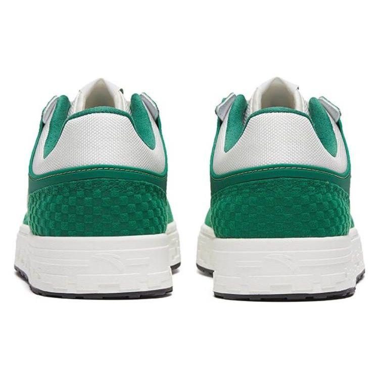 Anta Street Skate Shoes Lightweight Slip Resistant Durable Low Top Men Sneakers Green White 112318051-11