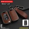 Zinc Alloy +Leather Car Key Case For Hyundai I20 I30 Ix20 Ix25 Ix35 Elantra Accent For KIA Rio 3 Soul Optima Ceed Pro K5 Pride