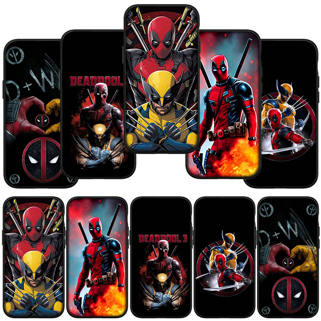 

Чехол для телефона Samsung Galaxy S24 S23 iPhone 15 14 Xiaomi Redmi Note 13 12 11 8 10 9 Pro Max Plus X XR OPPO Huawei Deadpool VS Wolverine Marvel Cover for iPhone 11 Pro олений