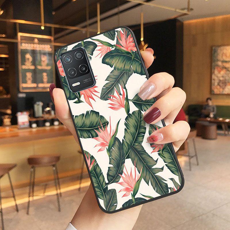 Funda Green Plant Leaves Shell Phone Cover For Oppo Realme 8Pro 6PRO 6i 7pro 9i 9pro C11 C21Y C21 C25Y C25S C3 Q3S XT Case Coque
