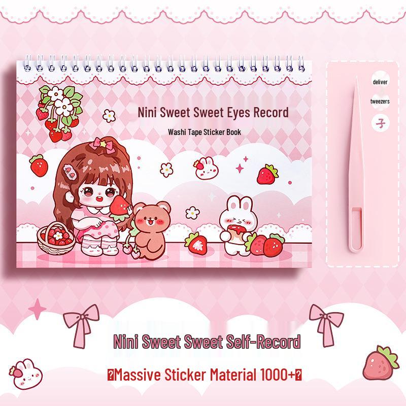 

Super Sweet Nini Illustrated Sticker Book: Cute Girl DIY Journal Decorations & Materials