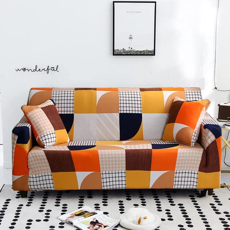 1/2/3/4 Seater Elastic Stretch Modern Sofa Covers for Living Room Sofa Couch Slipcovers Sectional Sofa Covers Housse De Canap