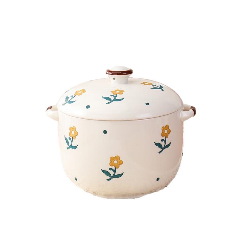 

ZISIZ Underglaze Ceramic Stew Pot