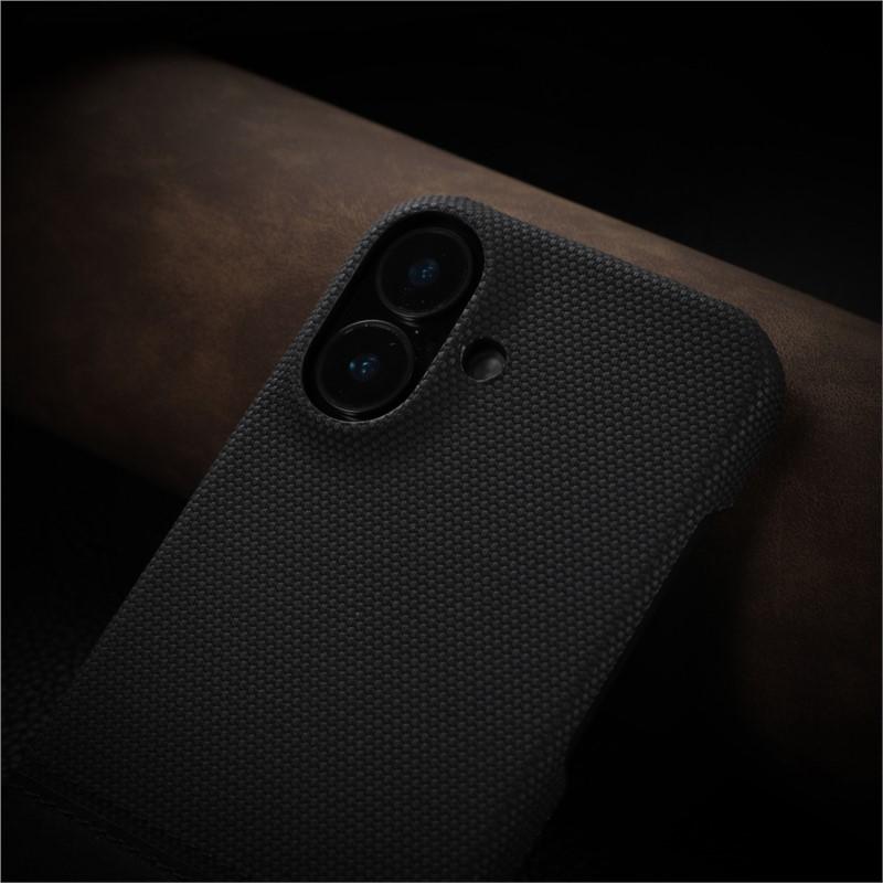 Business Leather Iron On Nylon Fabric Case For For Iphone 17 Air 16 1 14 13 12 Pro Max Plus Borderless Cooling PC Shockproof Cover