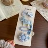 Spring and Summer New Rabbit Bow Combination Set Hairpin Cartoon Small Fresh Baby Side Does Not Hurt The Hairpin Female