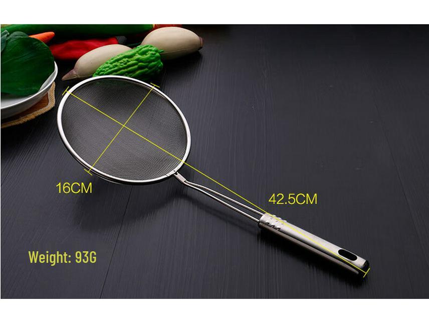 304 Stainless Steel Fine Mesh Strainer Spoon