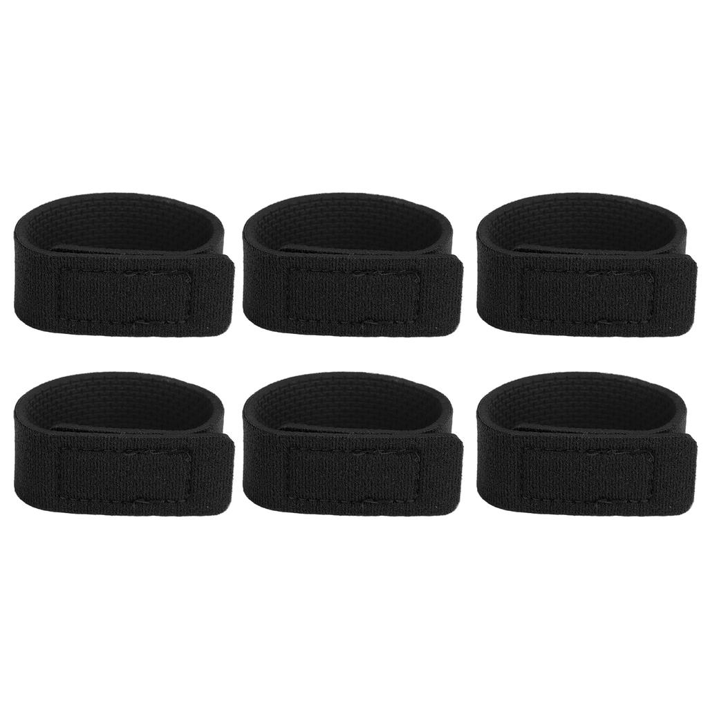 10 Stück Angelruten-Gürtelbinder Dehnbare Riemen Angelzubehör Binder Kabel Baitcasting Spinnrute Fliegenrute