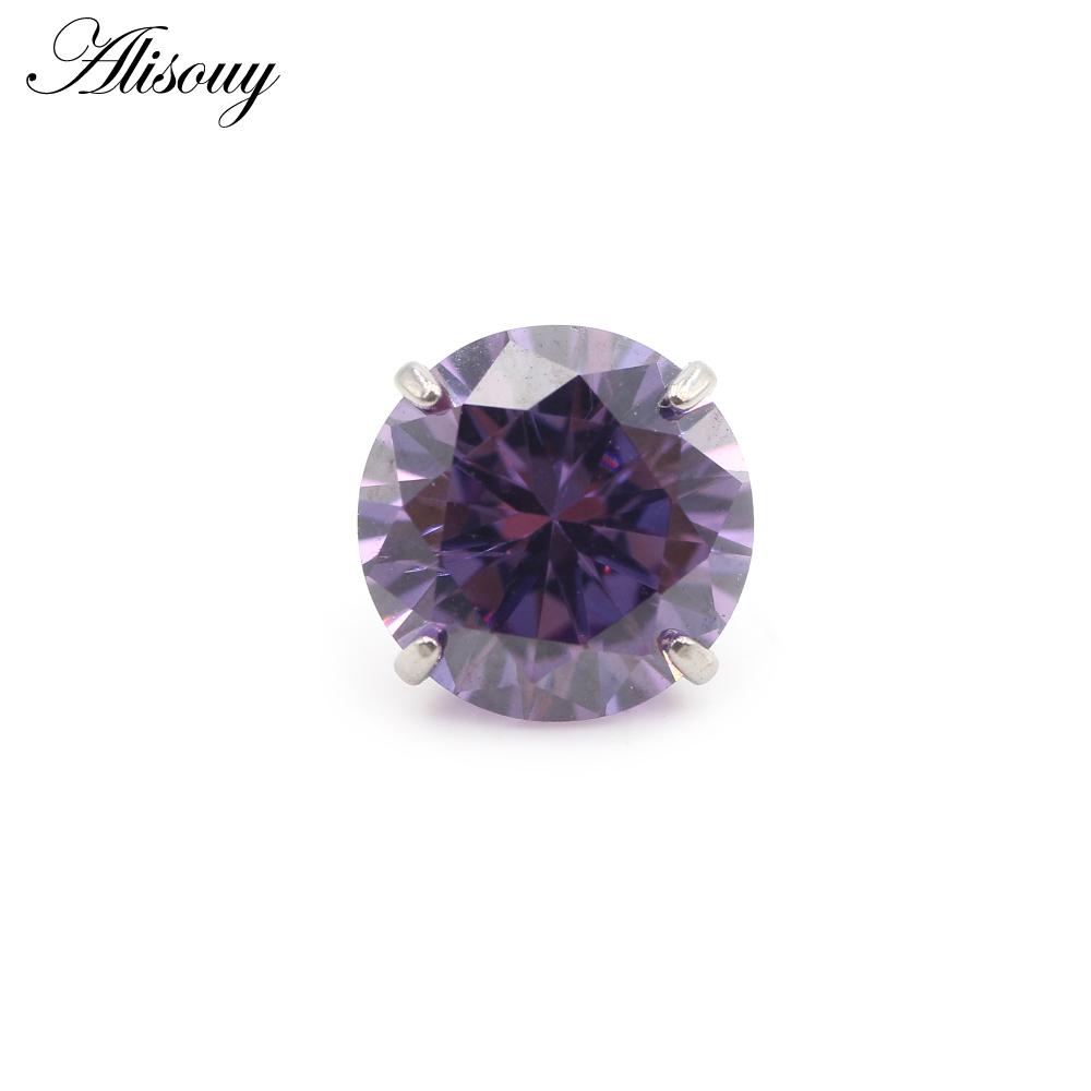 Alisouy 1PC G23 Titanium External Thread Cubic Zircon For Lip Labret Rings Ear Stud Earrings Piercing DIY Body Jewelry Accessory