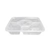 Transparent Disposable 4+1 Compartment Takeaway Container