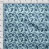 oneOone Cotton Flex Aqua Blue Fabric Ocean Underwater Life Quilting Supplies Print Sewing Fabric By The Yard 40 Inch