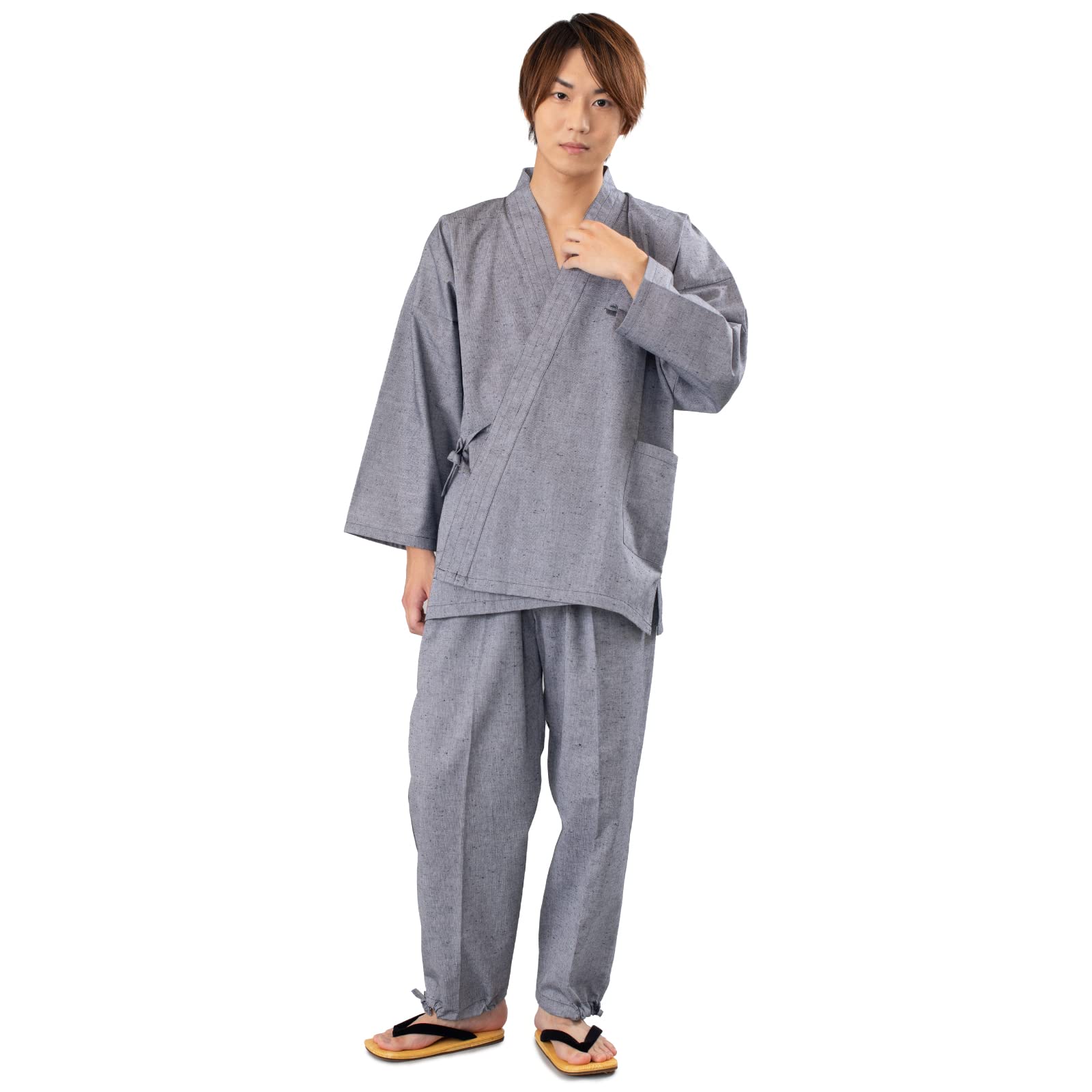 

Куруме Народное ремесло Сделано в Куруме Мягкий Однотонный Повседневный [Ай Ай] Самэ, Япония, Тканый, Переплетение, Круглогодичный, Сезонный, Подарок, Весна, Лето, Осень, серый