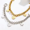 1Pcs Classic Love Star Bracelet Titanium Steel Bracelet for Women Retro Versatile Handwear Bracelet
