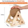 Sisal Cat Scratching Ball, Cat Scratcher Ball Toy with Cute Stable Stand, Interactive Exercise Toy for Small Pet To Play and Exercise