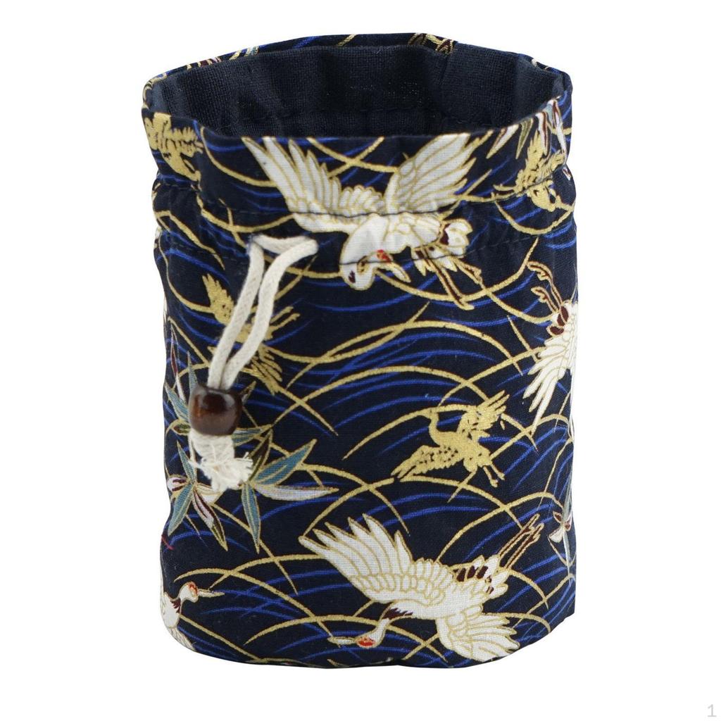 Padded Teacup Bag Thickened Padding Satin Cup Holder Washable for