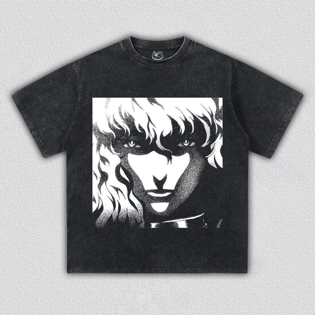 Berserk Griffith Spaudinio Marškinėliai Vyrams Moterims Skalbti Per dydį Y2k Gatvės Stilius Harajuku Vasariniai Trumpomis Rankovėmis Medvilniniai Moteriški Vyriški Drabužiai