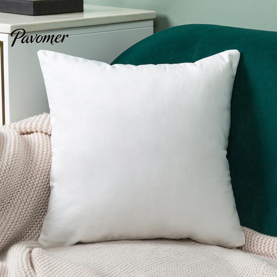 High-density Velvet Pillow Cover Solid Color Cover, Soft Plush Throw Case, 17.7x17.7 Inch Pillowcase Smooth Cushion for Sofa, Bed, Office, Cozy