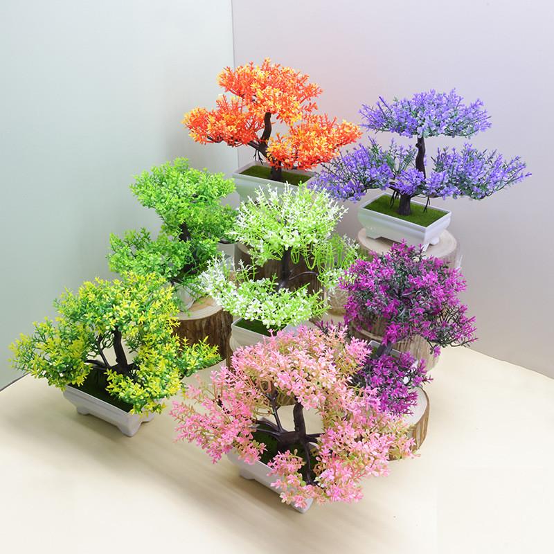 Plastic Artificial Plant Bonsai For Home Decor With Realistic Greenery