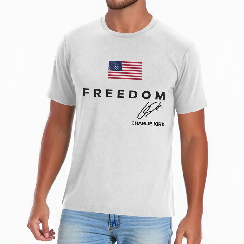 Men's Casual Daily Printed Top Round Neck T-shirt