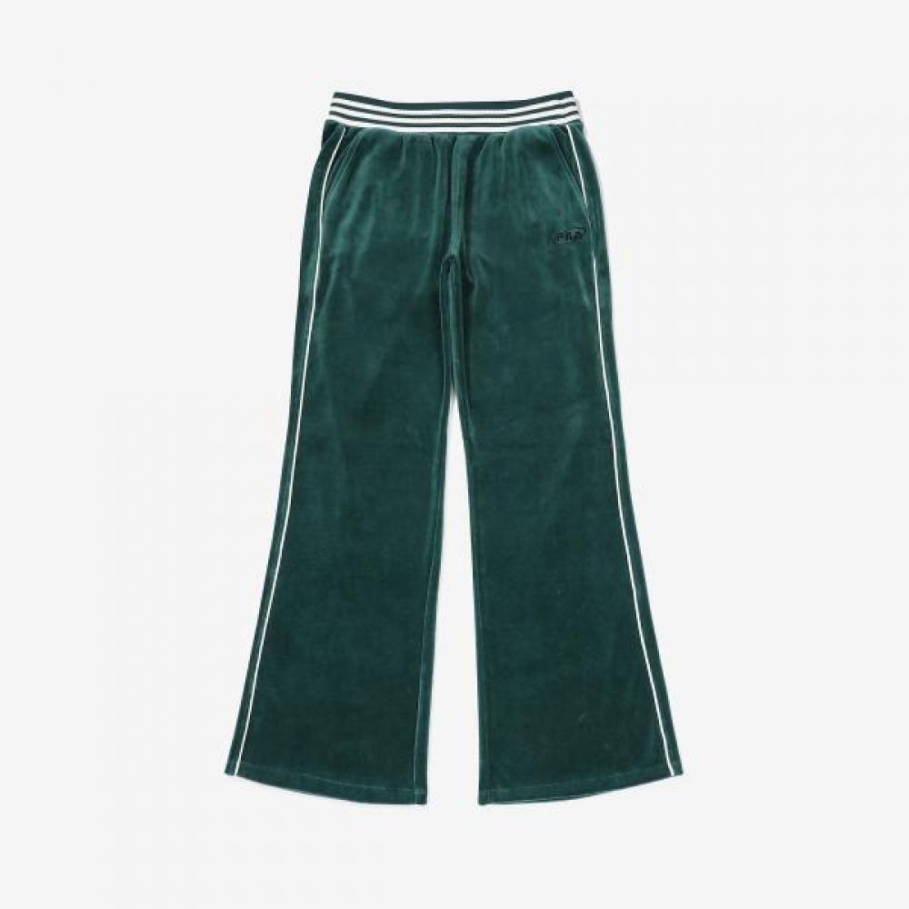 

Тренировочные брюки Fila с бархатной отделкой по швам DARKGREEN/075