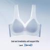 Women's Seamless Ice Silk Bra - Small Bust Support, U-Back Design, Thin Straps, Wireless, Summer Cooling.