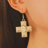 Ladies' Fashion Alloy Earrings Elegant Pearl Earrings Cross minimalist fashion lady's  High Quality