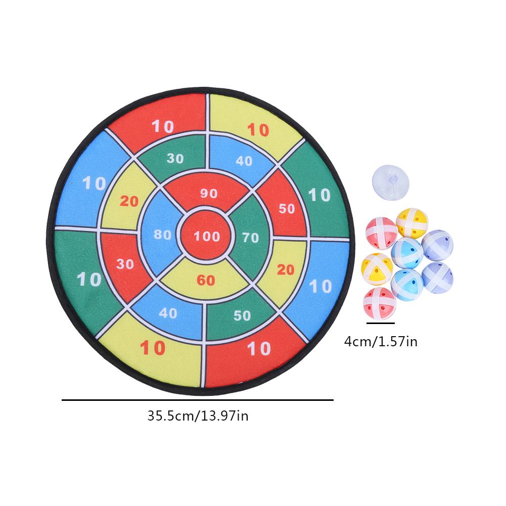 Flannelette Durable Cartoon Lightweight Children Suction Cup Dartboard Indoor Outdoor Sports