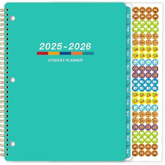 Student Planner 2025-2026 - Academic Planner 2025-2026, July 2025 - June 2026, 11" × 9", Weekly Lesson Planner, Monthly & Weekly School Planner for