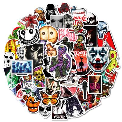 50 PEÇAS Adesivos de Grafite de Filmes de Terror Clássicos para Bicicleta Diário Estojo de Lápis Decalques Loja BulingBulingStickers