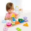 Kinder Holz Montessori Entwicklungsspielzeug Formenpaare Baby Früherziehungsspielzeug Bausteine Regenbogen Turm Kinder Geschenk TMZ