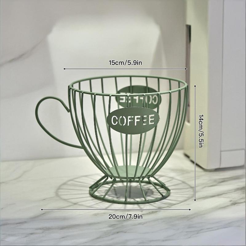 Metal Coffee Capsule Holder Large Capacity Cup Coffee Pod Organizer For Coffee Shop Bar Display Kitchen Storage Accessories