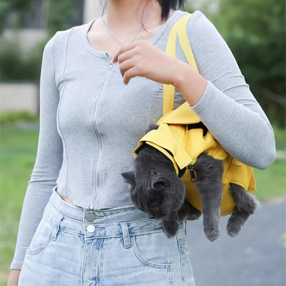Soft Cat Backpack Breathable Anti-Scratch Bag Bite Proof Pet Travel Bag  Travel