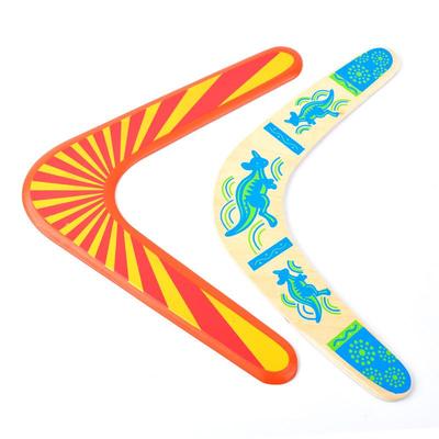 V-Shaped Wooden Boomerang Frisbee for Kids - Outdoor Throwing & Returning Toy