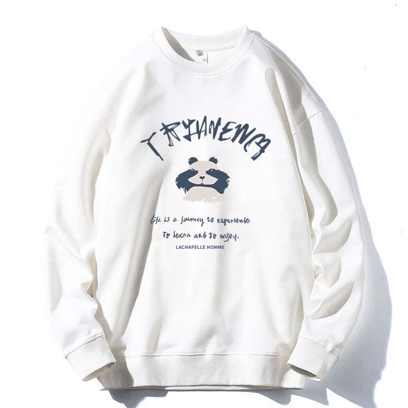 

Осенне-зимний молодежный мужской свитер с круглым вырезом, футболка с длинными рукавами, мужская бархатная куртка M