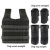 Adjustable Weighted Vest 10kg Workout Weight Vest with Wrist Weights and Leg Weights