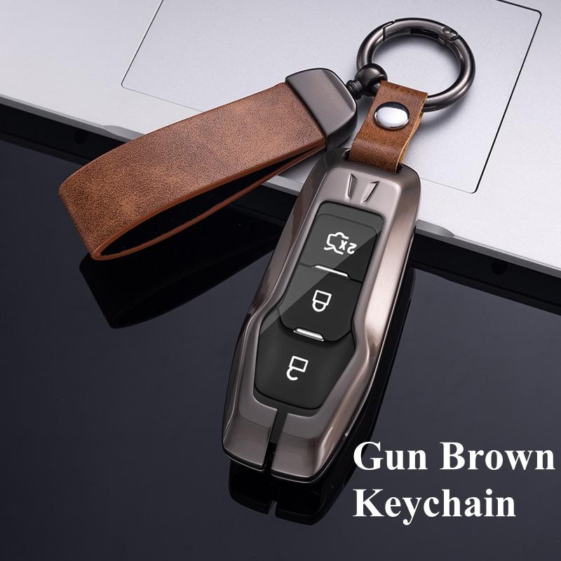 Metall Auto Fernbedienung Schlüsselanhänger Hülle Abdeckung Case Schlüsselanhänger für Ford F-150 Mondeo Galaxy S-Max Explorer Ranger 2015 2016 2017 2018