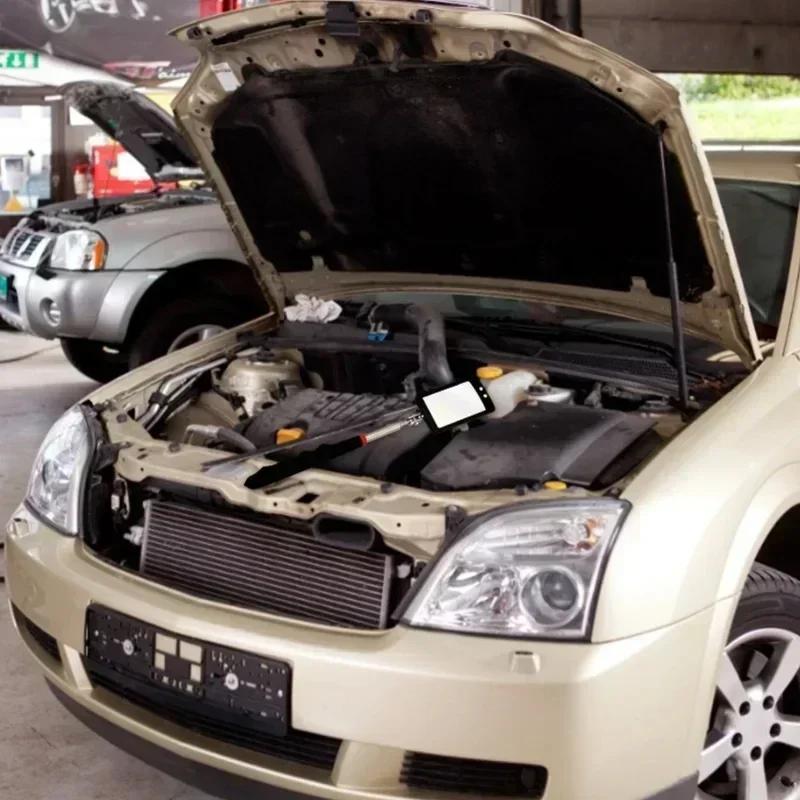 1Piece LED Telescoping Inspection Mirror Car Visual Reflector Retractable Under Vehicle Detection Mirror Repair Tool