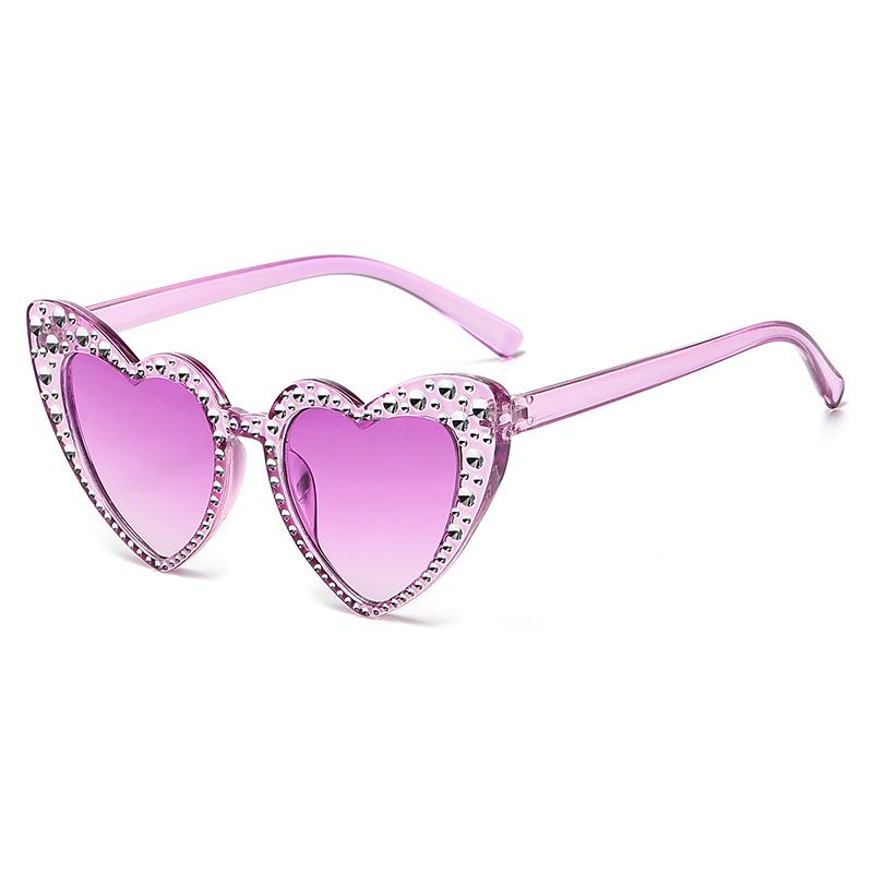 Barnens Nya Kärlek Diamantbesatta Solglasögon Ins Baby Trend Solglasögon Solskyddsglasögon