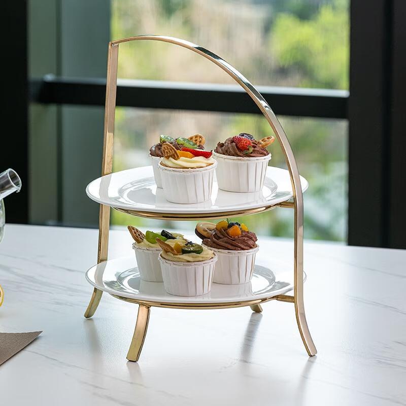 Multi-Tier Stainless Steel Afternoon Tea Dessert Stand