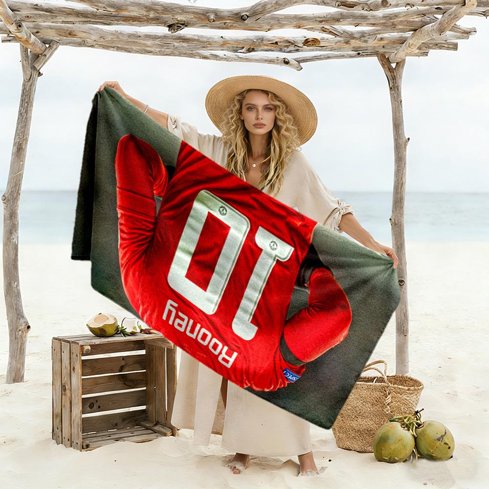 Sports Team Celebration Beach Towel Soft Durable Quick-Dry Comfortable Lightweight