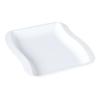 Plates Square Dessert Shape Twist Wave Dinner Serving Plates Restaurant Kitchen