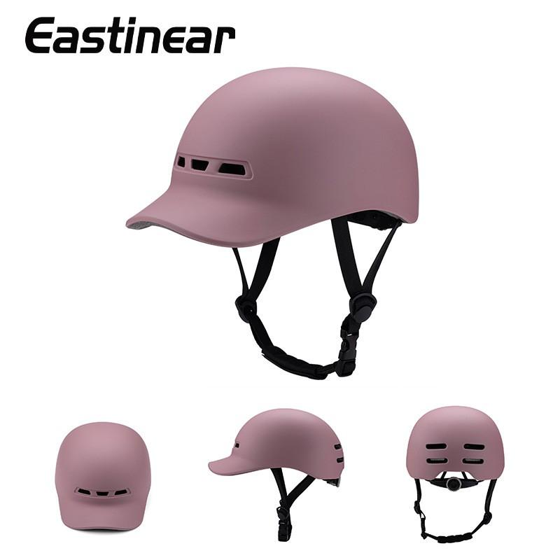 Casco da Ciclismo Unisex per Adulti con Design a Cappellino con Visiera Full Molded Sicurezza Skateboard Scooter Bici Uso Invernale