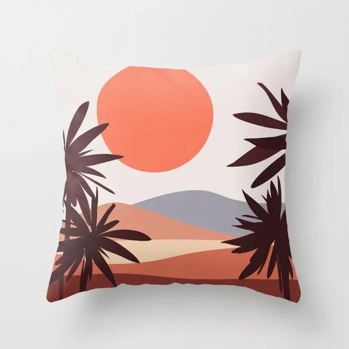 Colorful Geometric Pattern Pillowcase 45x45cm Sofa Seat Car Cushion Cover Room Aesthetic Modern Home Decor